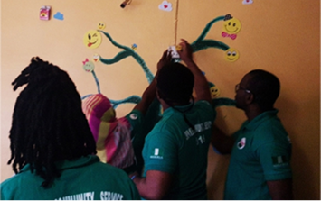 Beautification of children's playroom at Bales of Mercy Orphanage