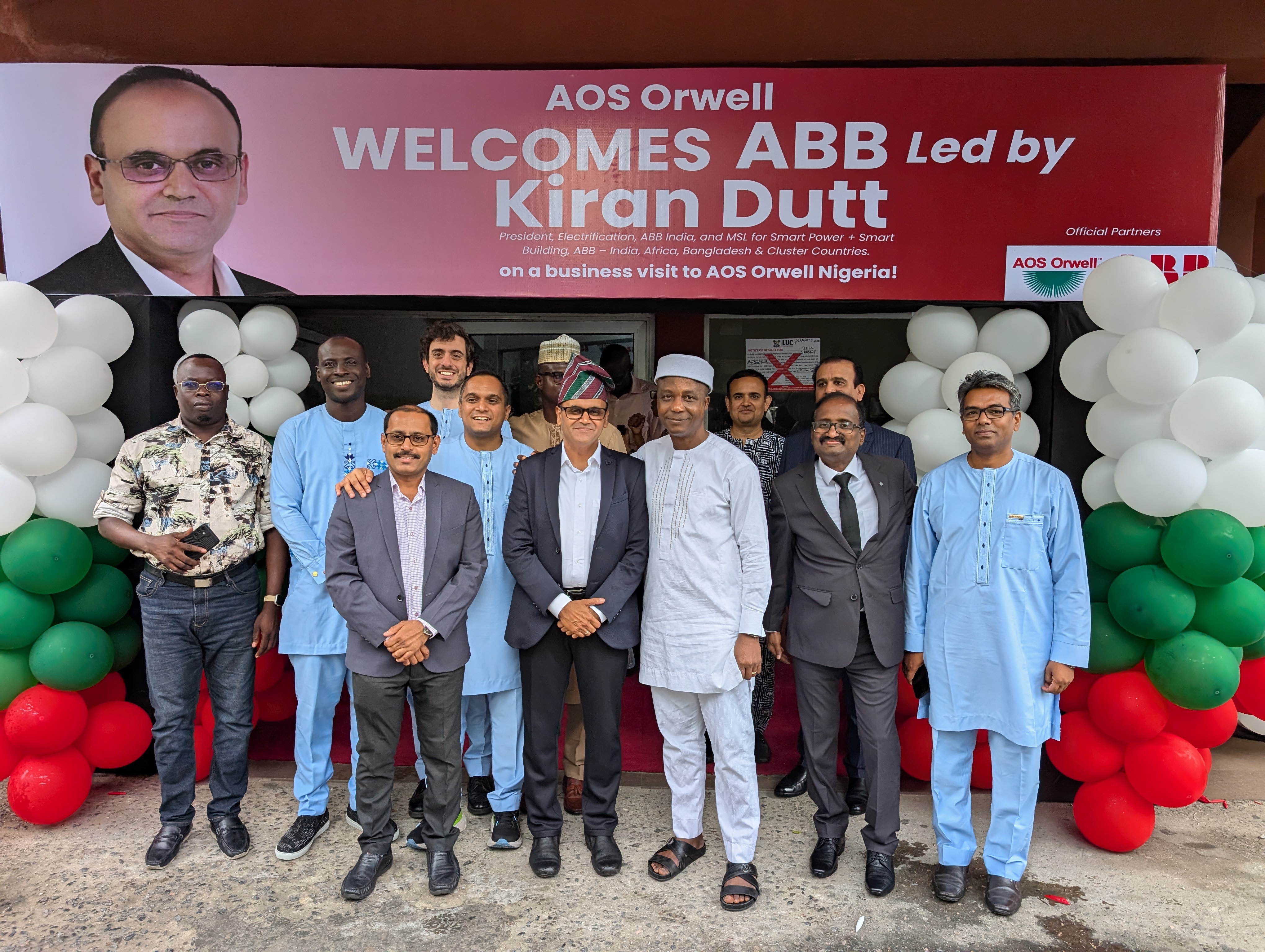 ABB President visits AOS Orwell Lagos office