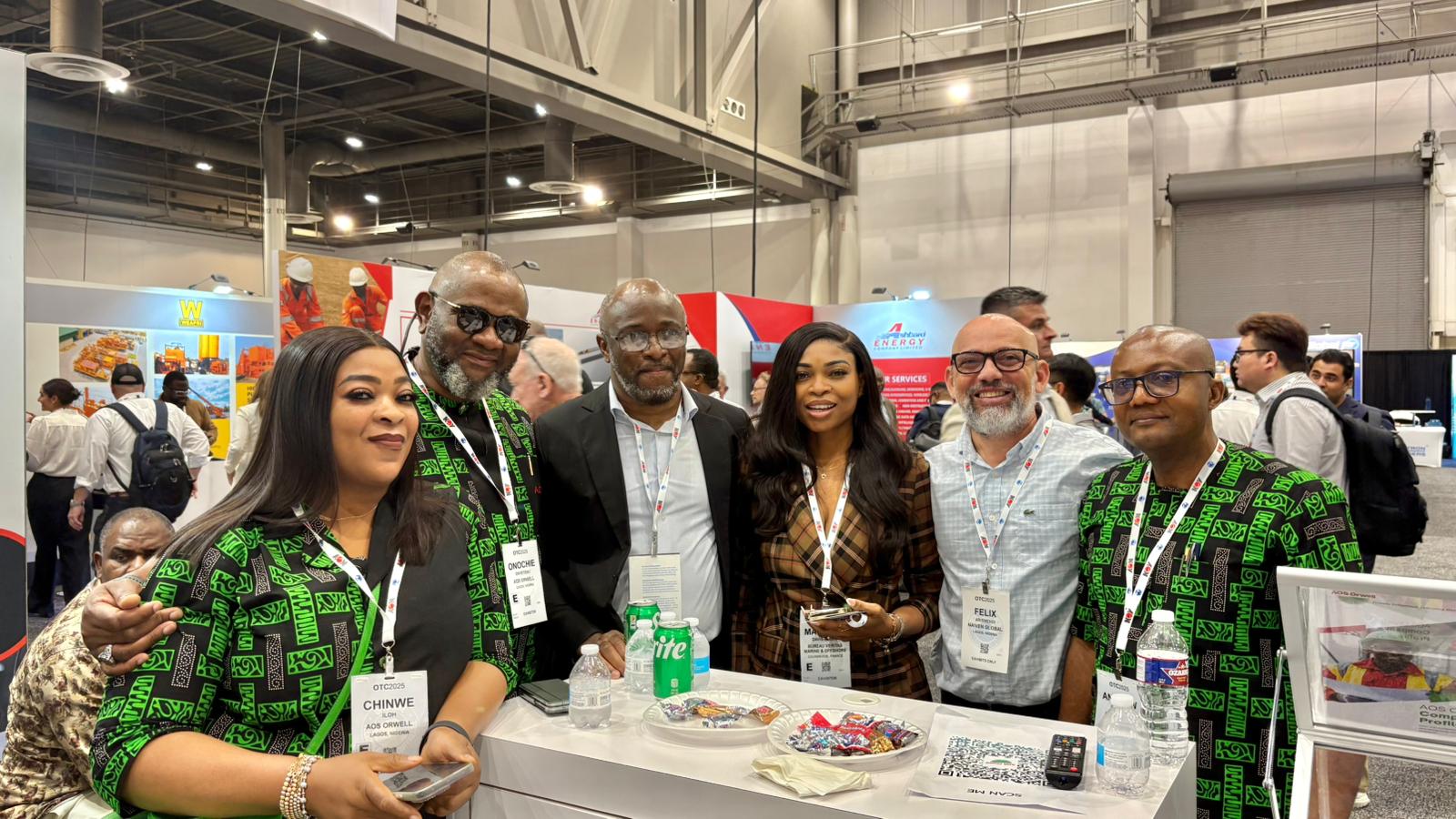 AOS Orwell representatives at the Nigeria Pavilion Award Dinner