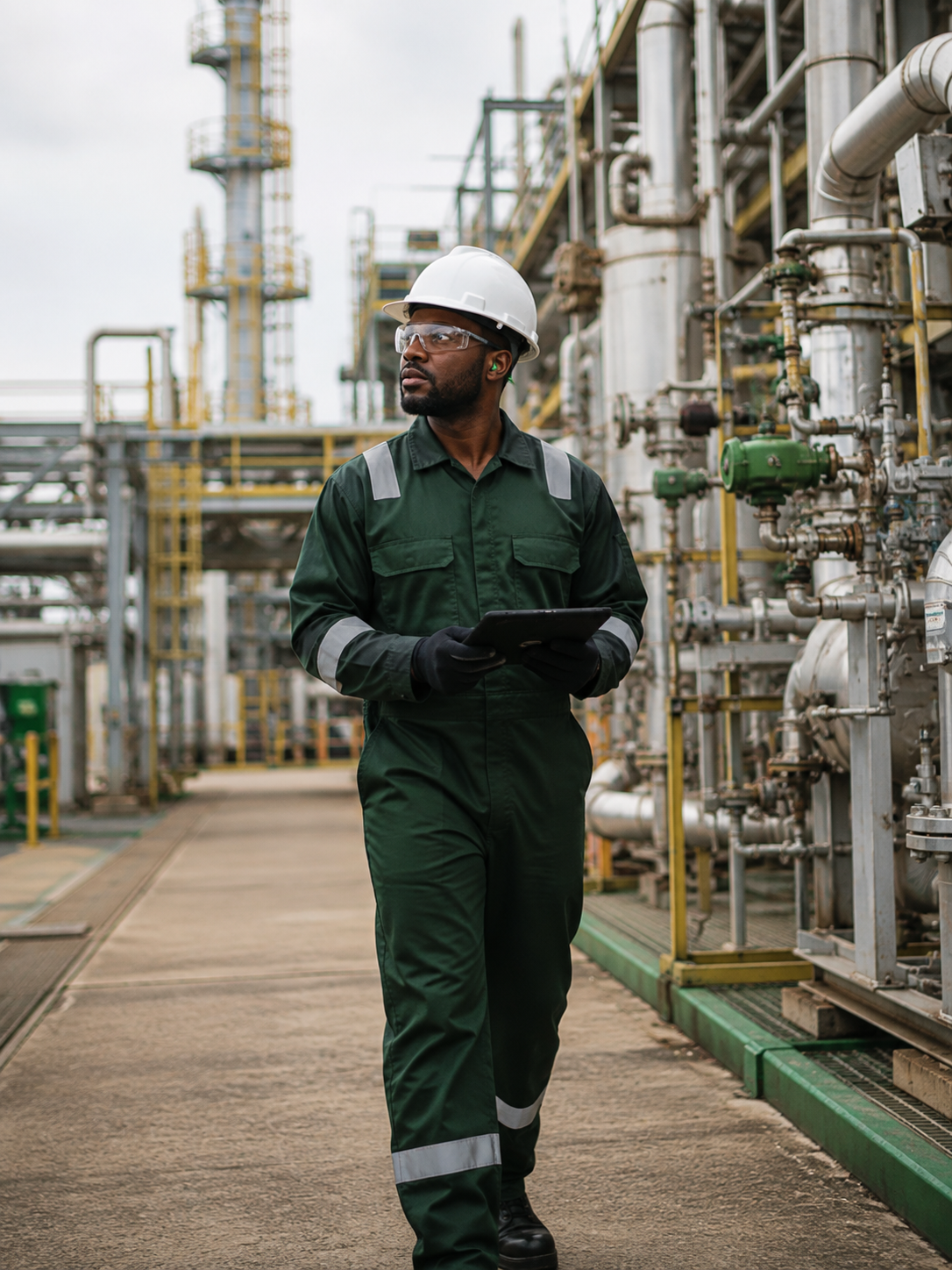 AOS Orwell engineer working at an operational facility