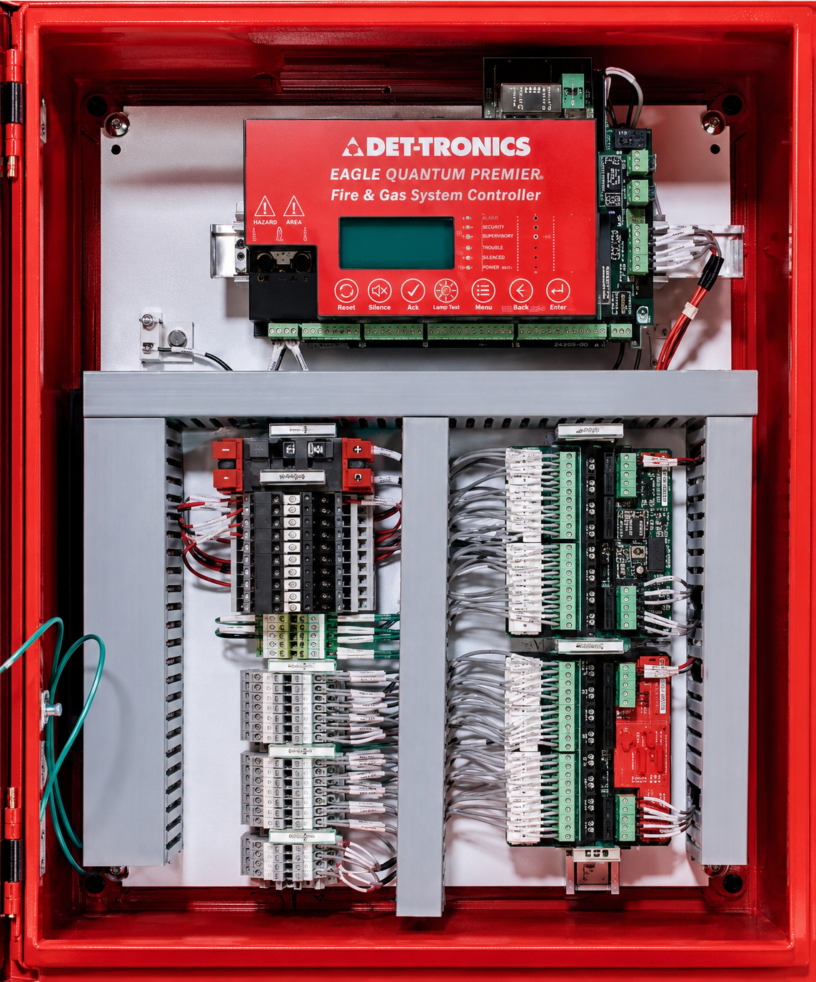 Fire and gas detection and suppression system